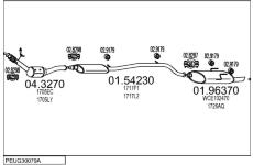 Výfukový systém MTS PEUG30079A013080