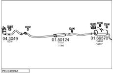 Výfukový systém MTS PEUG38958A025064