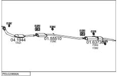 Výfukový systém MTS PEUG39690A002361