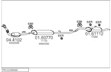 Výfukový systém MTS PEUG39958A018278