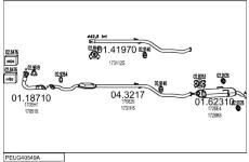 Výfukový systém MTS PEUG40549A002465