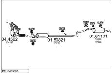 Výfukový systém MTS PEUG46539B026630