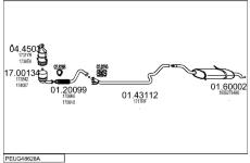 Výfukový systém MTS PEUG48628A058878