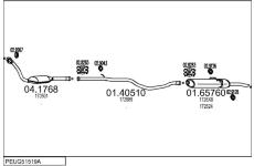 Výfukový systém MTS PEUG51519A059938
