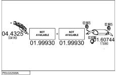 Výfukový systém MTS PEUG52509A018995