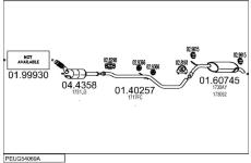 Výfukový systém MTS PEUG54069A028141