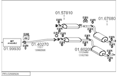 Výfukový systém MTS PEUG56850A011084