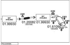 Výfukový systém MTS PEUG59499A019873