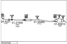 Výfukový systém MTS PEUG67428A132647