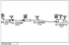 Výfukový systém MTS PEUG67428B132647