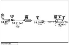 Výfukový systém MTS PEUG67428C132647