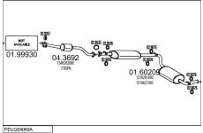 Výfukový systém MTS PEUG69069A015698