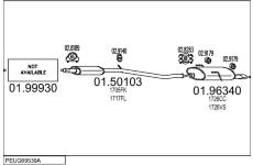 Výfukový systém MTS PEUG69539A014399