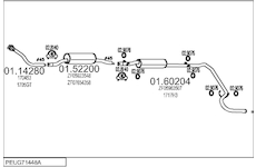 Výfukový systém MTS PEUG71448A002474