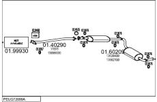 Výfukový systém MTS PEUG72099A007964