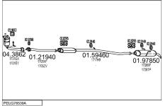 Výfukový systém MTS PEUG76539A024944