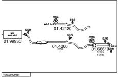 Výfukový systém MTS PEUG80908B125178