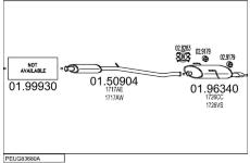 Výfukový systém MTS PEUG83680A014399
