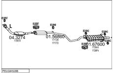 Výfukový systém MTS PEUG84529B022435