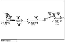 Výfukový systém MTS PEUG86338D052008