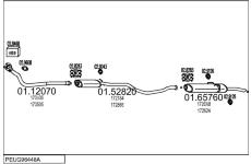 Výfukový systém MTS PEUG96448A032345