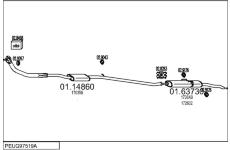 Výfukový systém MTS PEUG97519A002361