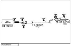 Výfukový systém MTS PEUG97668A033259