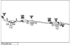 Výfukový systém MTS PEUG98519A002361