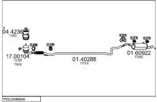 Výfukový systém MTS PEUG98680A020030