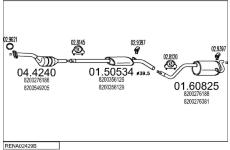 Výfukový systém MTS RENA02429B018555