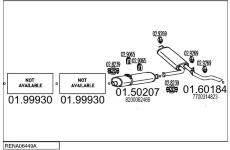 Výfukový systém MTS RENA06449A023080