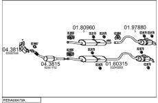 Výfukový systém MTS RENA08479A015054