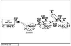 Výfukový systém MTS RENA12449A017998