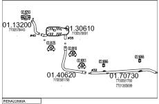 Výfukový systém MTS RENA22680A001974
