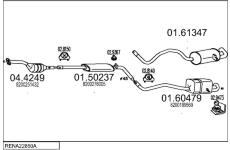 Výfukový systém MTS RENA22850A025108