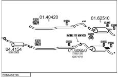 Výfukový systém MTS RENA25419A012596