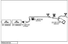 Výfukový systém MTS RENA34670A003471