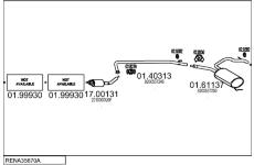 Výfukový systém MTS RENA35670A003471