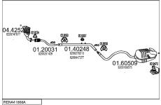 Výfukový systém MTS RENA41868A005072