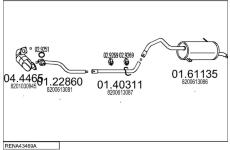 Výfukový systém MTS RENA43469A023464