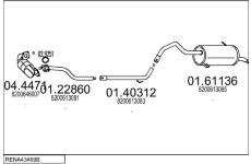 Výfukový systém MTS RENA43469B023464