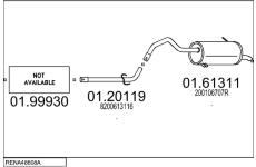 Výfukový systém MTS RENA48608A008842