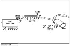 Výfukový systém MTS RENA55419A019857