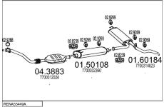 Výfukový systém MTS RENA55449A010081