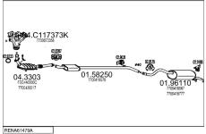 Výfukový systém MTS RENA61479A009041