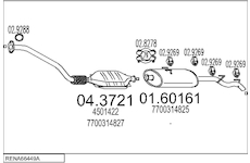 Výfukový systém MTS RENA66449A010082