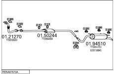 Výfukový systém MTS RENA67670A011266