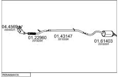 Výfukový systém MTS RENA68447A057401