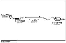 Výfukový systém MTS RENA68447B057401