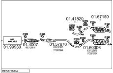 Výfukový systém MTS RENA78680A004807